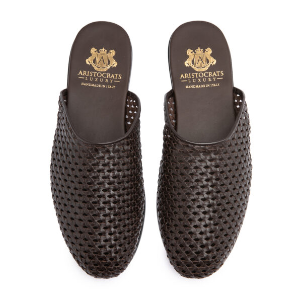 MULE INTRECCIO MARRONE