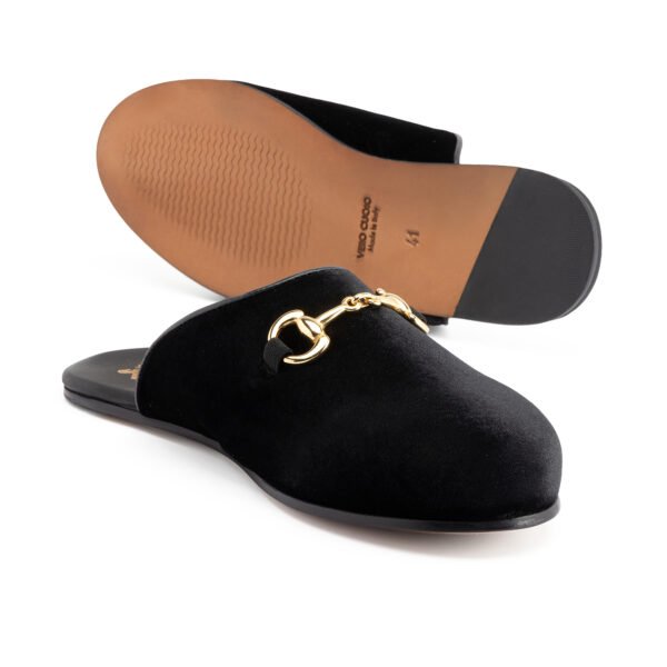 PAOLO VELVET HORSEBIT MULE