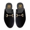 PAOLO VELVET HORSEBIT MULE