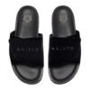 ARISTO BLACK VELVET SLIDES
